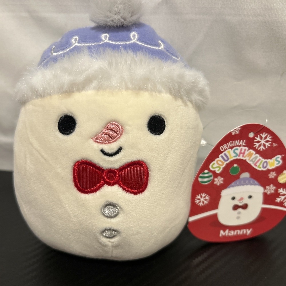 Squishmallows 4.5" Manny the Snowman with‎ Hat